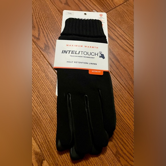 NWT Men’s Dockers Gloves Black size Large - Picture 1 of 6